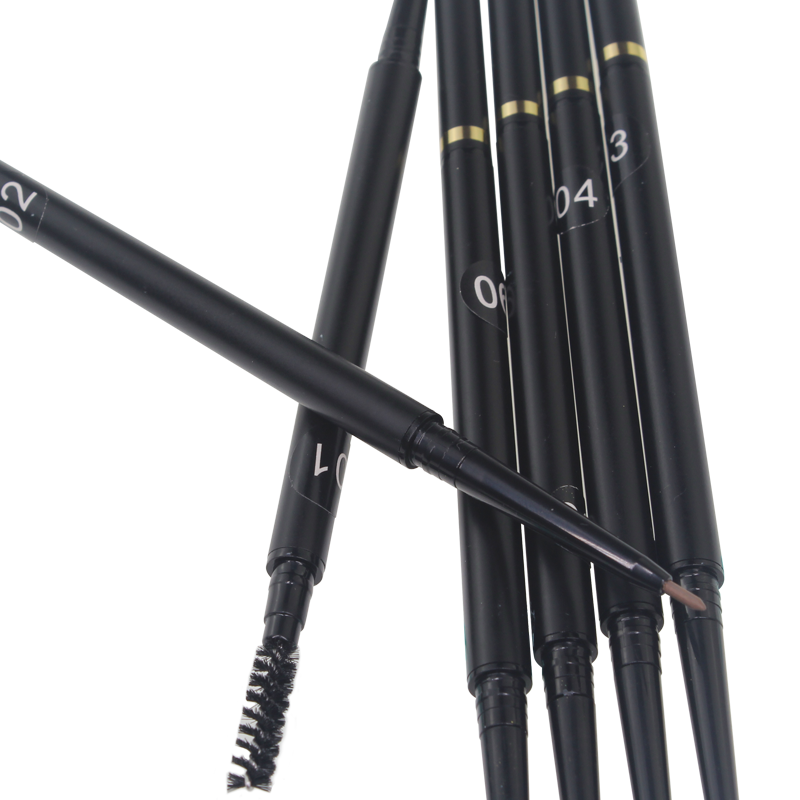 private label eyebrow pencil&brush 2in1