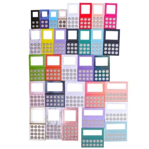 wholesale DIY custom private label makeup 9 color glitter eyeshadow palette