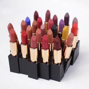 25 Color Custom Logo Matte Lipsticks Gift Private Label Vegan Lipstick