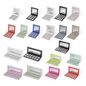 Custom private label DIY square maquillaje eyeshadow palette packaging
