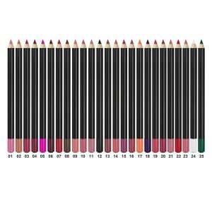 Private Label Pencil Vegan Nature Matte 21 Colors Waterproof Lip Liner