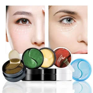 Custom Logo Collagen Eye Mask Wrinkle Remover Eyepatch Hydrogel Eyemask Undereye Gel Pads Patch Gel Eyemask