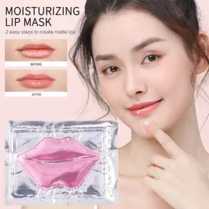 Wholesale Pink Lipmask Mascarilla De Labios Private Label Organic Hydrating Plumper Collagen Lip Sleeping Mask Box Sheet Crystal