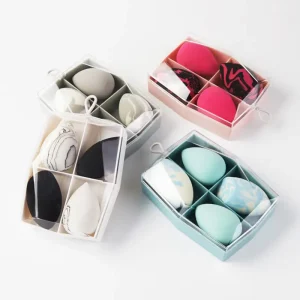 Wholesale OEM High quality Custom Logo Beauty Sponge Set Private Label Cosmetics Latex Free Soft Makeup Sponge Puff