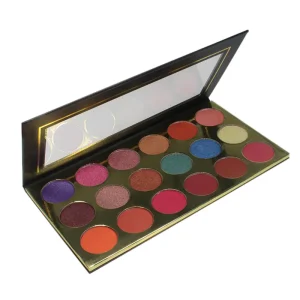 High quality waterproof vegan long lasting nude 18 colors glitter shimmer luminous private label eyeshadow palette makeup
