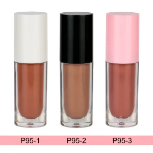 Small round tube smooth makeup cosmetics waterproof long lasting matte liquid lipstick