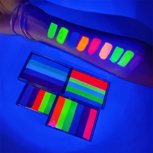 Custom Private Label Rainbow Water Activated Eyeliners Palette Halloween Makeup Face Body Paint