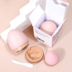 New Private Label No Logo Egg Foundation Full Coverage Makeup Liquid Concealer Velvet Soft Matte Creamy Vegan Liquid Foundation