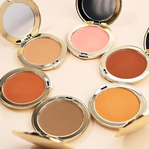 Makeup Oil Control Mist Matte Powder Fine Silky Natural Nude Gold Case Matte Pressed Compact Powder