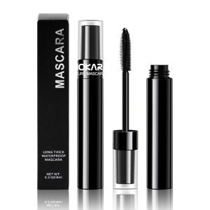 Private Label Vegan Lengthening Mascara Bushy Brush Head Gentle Care 3D Fiber Eyelash Mascara