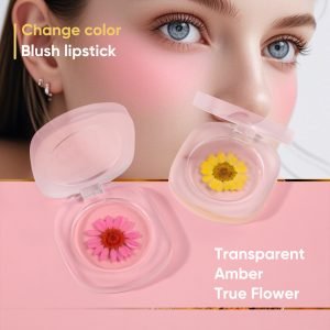 PH Blush Custom Logo Temperature Changing Blush Lipstick With Flower Private Label Waterproof Long Lasting Color Changing Blush