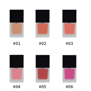 High Quality Makeup Stunning Natural Liquid Blush 5 Color Natural Long-lasting Makeup Cream Blush Private Label