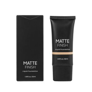 Matte Finished Liquid Foundation Fawless Makeup Squeeze Tube Custom Logo 30ml