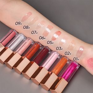 Vegan Fruit Shimmer Lip Oil Private Label Liquid Transparent Glossy Lip Gloss