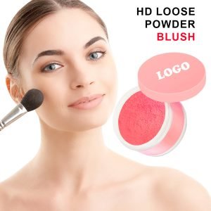 6 Colors Custom Your Brand Loose Powder Blusher Face Makeup Waterproof Light Pink Matte Blush Powder Private Label