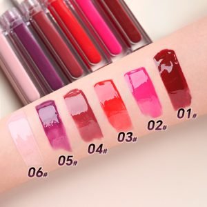 Custom Makeup High Quality Lipstick Waterproof Non-stick Lip Gloss Lip Plumping Essence Oil Nude pink Lip Gloss