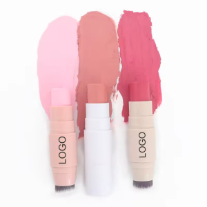 Private Label Shimmer Highlighter Stick Face Multifunction Makeup Stick Custom Cream Highlighter 12 Color Bronzer Waterproof