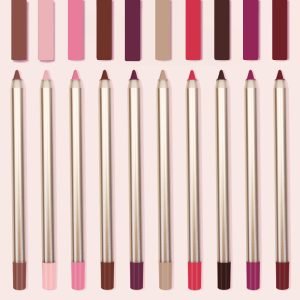 Private Label 15 Colors Lipstick Lip Liner Pen High Pigment Waterproof Private Label Makeup Nude Lipliner Pencil