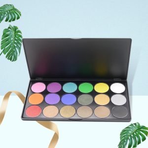 Wholesale Cosmetics Custom18 Color Eyeshadow Palette Warm Colors High Pigment Makeup Palette