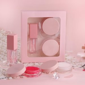Custom Vegan Cruelty Free Pink Lip Balm Care Scrub Mask Lip Oil Glaze Kit Private Label Lip Care Set