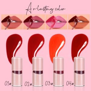 Private Label Glossy Long Lasting Vegan Lip Tint Waterproof Moisturizing Natural Non Sticky Liquid Lipstick Matte Lip Glaze
