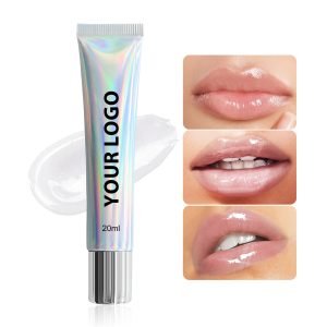 Private Label 24K Gold Foil Hyaluronic Acid Lip Care Moisturizing Lip Lightening Serum Oil Lipgloss
