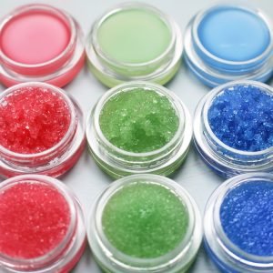 6 Colors Fruit Flavor Wholesale Exfoliate Dead Skin Bubble Lip Balm Scrub Private Label