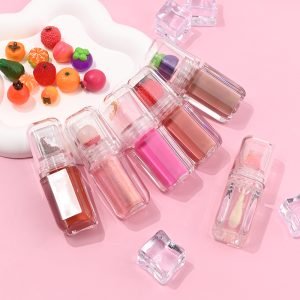 Custom Logo DIY Cute Makeup Decorate Moisturizing Matte Shinny Lipgloss Plumper Lip Oil Color Changing Liquid Lipstick