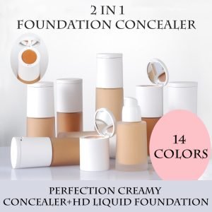 2 IN 1 Perfection Creamy Concealer HD Liquid Foundation Custom Logo
