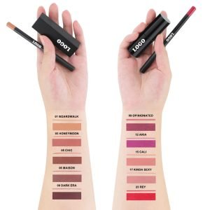 Best Selling High Pigment Matte Lipstick Private Label Moisturizing Long Lasting Silky Lipstick for Women