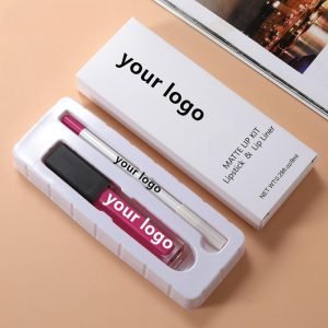 Wholesale Liquid Lipstick Set ultra Matte Velvet Waterproof Nude Rose Lipstick Lot with Lip Liner Lipgloss Box Set