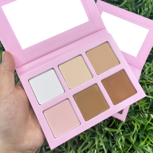 Private Label Compact Powder Bronzer Flawless Cosmetics Contour DIY 6 Color Palette