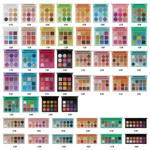 268 Colors Pick Your Own Matte Shimmer Duochrome Glitter Eye Shadow Make Your Own Makeup DIY 9 Colors Eyeshadow Palette
