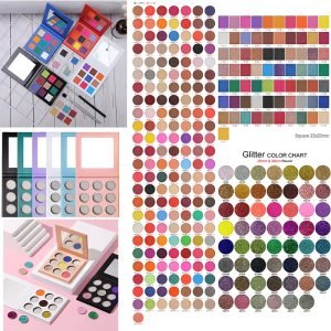 9 Holes Cosmetics OEM Private Label Wholesale Makeup Pressed Glitter DIY Eyeshadow Palette Eye Shadow Powder Multicolor