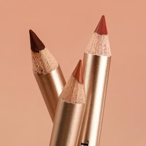 Vegan Lip Liner 2 in 1 Lip Liner Waterproof Smudge Proof Thick Lipliner Gel Brown Lip Liner Pencil