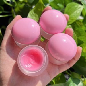 Custom Organic Natural Vegan Hydration Lip Mask Plump Moisturizing Lip Balm Candy and Fruit Flavor Lip Care Mask Overnight