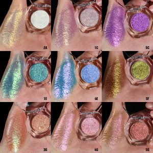 Single Eyeshadow Pan Pressed Matte Shimmer Glitter Eyeshadow Private Label High Pigmented 26 mm DIY Chameleon Eyeshadow