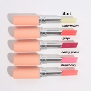 Private Label 5 Color Lip Balm Moisturizes Prevents Dry Cracking and Reduces Lip Lines